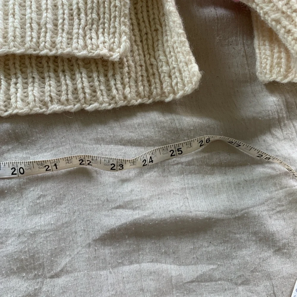 Handmade 100% wool. Colorful Striped Women's Sweater - Picture 3 of 4